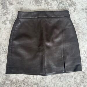 Aritzia Patio Skirt Leather Mini